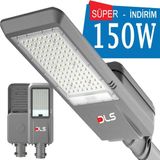 DLS 150W LED Yol Sokak Armatür Dls Park Bahçe Çevre Site Bina Dış Mekan Lamba Aydınlatma Ledli Sokak Armatürü - Beyaz