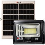 Dls 300W Güneş Enerjili Solar LED Projektör Harici Solar Panelli, 5 Metre Kablolu, Hareketli Konsollu, Dış Mekan Bahçe Güvenlik Aydınlatma 501-300 - Beyaz
