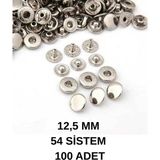 dm dikişmarket 12,5 mm 54 Sistem (100 adet ) Tulumba El Presi Makinasına Uyumludur - 24sistem