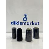 dm dikişmarket 150 Denye Polyester Ip Overlok Makinası Için uygundur 2 siyah polyester 2 siyah 120 numara dikiş ipi - set3