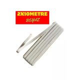 Dm Dikişmarket 2 Adet 0.80 Cm Bel Lastiği Yassı Lastik Paça Don Lastiği 10Metre X 2 Beyaz