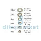 Dm Dikişmarket 3 No Kuş Gözü (100 Adet )Tulumba El Presi Makinasına Uyumludur - no3