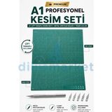 Dm Dikişmarket A1 Kesim Matı 900X600MMX3MM ve Hobi Neşteri - A1-SET