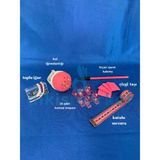 dm dikişmarket Başlangıç Dikiş Seti PEMBE SET - PRATİK DİKİŞ SETİ (KOL İĞNEDANLIK / FIRÇALI KALEM /TOPLU İĞNE /ÇİZGİ SABUNU / MEZURA/ 10 ADET MİNİ MAŞA) - set 1