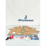 Dm Dikişmarket Dikiş Başlangıç Seti Rigalı Set (7li Riga /12li mini ipler ip/ Mezura/ Küçük ilik Açıcı/ Toplu iğne/ iğnedanlık) - RİGALI SET 2