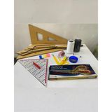 dm dikişmarket Dikiş Başlangıç Seti Rigalı SET (7Lİ RİGA /MODELİST GÖNYESİ / SİYAH-BEYAZ İP/ÇİZGİ SABUN/ ÇIT MAKAS/ MEZURA/ KÜÇÜK, BÜYÜK İLİK AÇICI/ TOPLU İĞNE/ ALTIN MAKAS) - 7Lİ RİGA SET