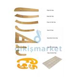 Dm Dikişmarket Dikiş Cetvel Setleri - Riga Takımı - Riga Cetveli - Riga Seti - Cetvel Seti Set 1