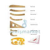 Dm Dikişmarket Dikiş Cetvel Setleri - Riga Takımı - Riga Cetveli - Riga Seti - Cetvel Seti Set 2