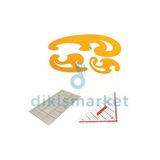 Dm Dikişmarket Dikiş Cetvel Setleri - Riga Takımı - Riga Cetveli - Riga Seti - Cetvel Seti Set 5