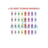Dm Dikişmarket Dikiş Makine Çarşısı Singer Zetina Bındallı Janome 32 Adet Renkli Kumaş Mandalları (32 Adet) Çok Renkli