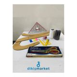 Dm Dikişmarket Dikişe Başlangıç Seti (Dikiş İpi,Geoderik Cetvel,Mezura,Kumaş Makası,Çizgi Sabunu) Çok Renkli