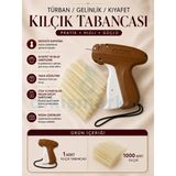 dm dikişmarket Fine (ince) Kılçık Tabancası Ve 1.000 Adet Kılçık (Kiyafet - Türban- Kuaför için Kullanıma Uygundur) - kılçık+tabanca