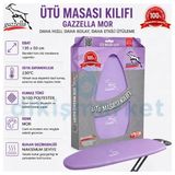 dm dikişmarket Gazzella Lila Keçeli Ütü Masası Kılıf Bezi 50x135