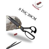 dm dikişmarket Hard Steel Marka 8 İNÇ 20 CM Kumaş Kot Kesim Profesyonel Terzi Makası