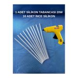 Dm Dikişmarket İnce Silikon Tabancası Ve 10 Adet Silikon İnce Silikon Ve Tabancası