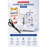 Dm Dikişmarket Janome 8002D Ev Tipi Taşınabilir Overlok Dikiş Makinası 8002D