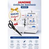 dm dikişmarket JANOME Ev Tipi 8002D Overlok Makinası