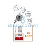 Dm Dikişmarket Janome,Singer Uyumlu Ev Tipi Dikiş İğnesi 1 Paket 12 No (10 Adet Bulunur) 12 Numara