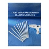 Dm Dikişmarket Kalın Silikon Tabancası Ve 10 Adet Silikon Kalın Silikon Ve Tabancası