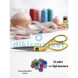 dm dikişmarket Kumaş Kot Deri Kesim Profesyonel Terzi Makası - altın seti 3