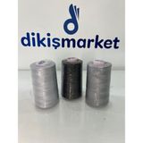 dm dikişmarket Oltalı 120 numara Dikiş İp Seti (3lü gri tonları) - 3lügrili