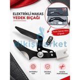 Dm Dikişmarket Pın Şarjlı Kumaş Kesim Makası YEDEK BIÇAĞI - yedek başlık