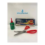 Dm Dikişmarket Singer Dikiş Makinaları Uyumlu Yağ,Kumaş Kot Kesim 24.2Cm Profesyonel Terzi Makası,Zigzag Makası Set 9