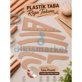 Dm Dikişmarket Taba Plastik Riga Cetvel Takım (7 Parça)