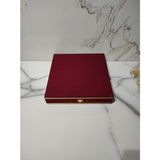 DM PORSELEN KADİFE KUTU 18 CM TABAK BORDO