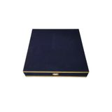 DM PORSELEN KADİFE KUTU 25 CM TABAK LACİVERT
