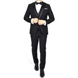DM9122023-SİVRİ YAKA SMOKİN TAKIM ELBİSE (Siyah)