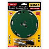DMAX Ayarlı Daire Delme Panç Seti 50-130 mm 3 Bıçaklı Çok Amaçlı Delik Açma Aparatı Ahşap Alçıpan PVC Plastik Kesme Seti