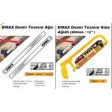 Dmax Demir Testere Kolu Döküm Çok Amaçlı Testere Demir ve Ahşap Kesme Dayanıklı & Ergonomik Testere (2 Adet Demir Testere Ağzı ile Birlikte)