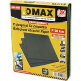 Dmax DMX-4025 230X280MM P100 Kum Kağıt Su Zımparası Kullanım Metal - Ahşap - Plastik - Karton - 100'LI Paket