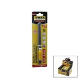 Dmax DMX-4744 Falçata Maket Bıçak Dar 9mm X 0.4mm 3X Keskinlik Metal Gövde Kemer Askı Kancalı Cep - 50'li Paket