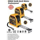 Dmax DMX4747 Profesyonel Serit Metre 5 x 25 mm Ergonomik Tutuş Özelliği ile Kullanım Kolaylığı Sağlar