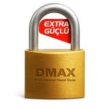 DMAX Extra Güçlü 38 mm Pirinç Asma Kilit, Çelik Halkalı, Paslanmaz ve Dayanıklı Gövde, Hırsızlığa Karşı Güvenli Kilit Mekanizması, Kapı, Depo, Bisiklet ve Dolap İçin Professional Hand Tools