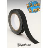 Dmax Merdiven Zemin Yapışkanlı Kaydırmaz Bant Siyah 2.5 cm 5 Metre