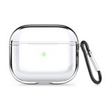 Dmay Airpods 3. Nesil Uyumlu Silikon Lüx Kılıf+Kancalı - Şeffaf