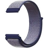 Dmay Huawei Watch Gt6 (41MM) / Gt5 (41MM) / Gt4 (41MM) Nefes Alan Kumaş Hasır Cırt Cırt Kordon - Lacivert