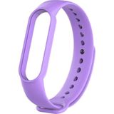 Dmay Xiaomi Mi Band 5 Akıllı Bileklik Uyumlu Silikon Kordon - Lila