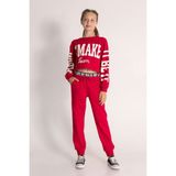 Dmb Boys & Girls 10-15 Yaş Kız Çocuk Crop Sweat ve Eşofman Altı 3'lü Takım - 10 - 11 Yaş - Kırmızı