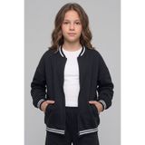DMB BOYS & GIRLS Kız Çocuk Bomber Yaka, Çift Cep, Fermuarlı , İçi Şardon Sıcak Kumaş Kolej Hırka