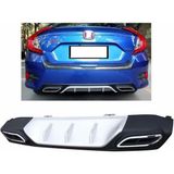 Dmb Honda Civic Fc5 Çift Eksoz Görünümlü Standart Difüzör Gri 2016-2019 Arası Modeller