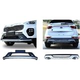 Dmb Kia Sportage Ön ve Arka Koruma Difüzör 2016-2018 Çift Çıkış Egzoz Makyajsız Kasalar