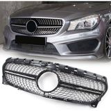 Dmb Mercedes Cla W117 Diamond Ön Panjur Izgara Seti Krom-Siyah 2015-2019 Arası