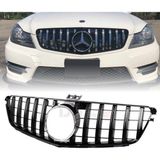 Dmb Mercedes W205 C63 Gt Amg Ön Panjur Izgara Seti Siyah Gri 2015 - 2020 Arası Uyumlu
