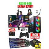 Dmc 49x Windows 11 RYZEN 5 5500,32GB RAM,500GB HDD,256GB SSD,RX580,24''180hz Oyuncu Masaüstü Bilgisayar