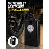 DMC Araç Lastik Şişirme Pompası Taşınabilir Analog Basınç Göstergeli Ha Kompresörü - Bayi Depom