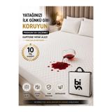 Dmc Bivalux Touch Sıvı Su Geçirmez Fitted Full Kenar tek kişilik Çift Kişilik Yatak Alezi Koruyucu